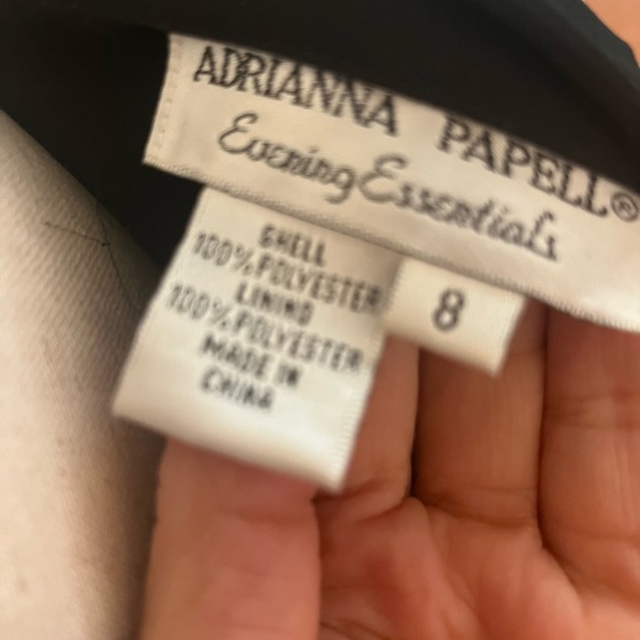 Papell Boutique sequin/beaded top and Adriana Papell long black skirt - Picture 4 of 4